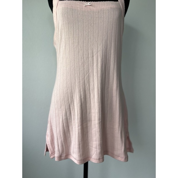 Free People Intimately Endgame Pointelle Nightie Pink Coquette Size Medium - Picture 5 of 11